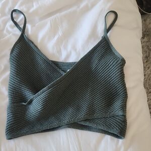Aerie Ribbed Teal Camisole